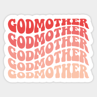 Godmother Retro wavy Sticker